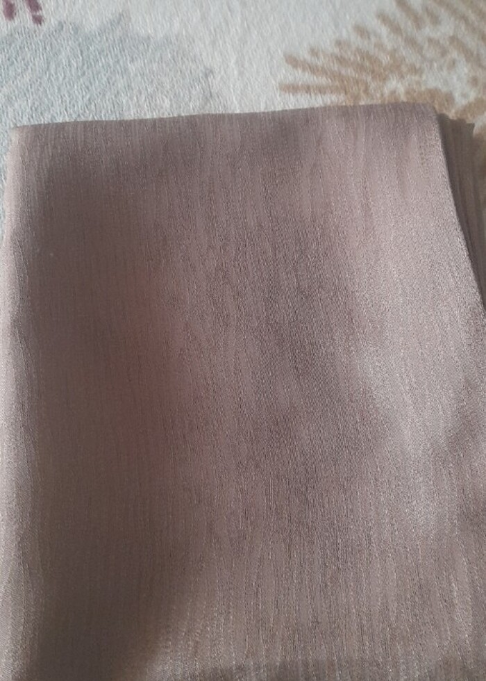 Vizon renk kendinden desenli şal - Görsel 2