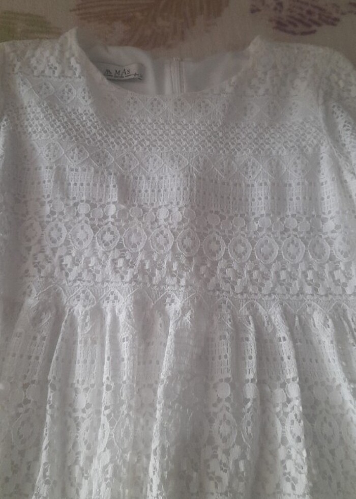 Dantelli kısa elbise - Görsel 2