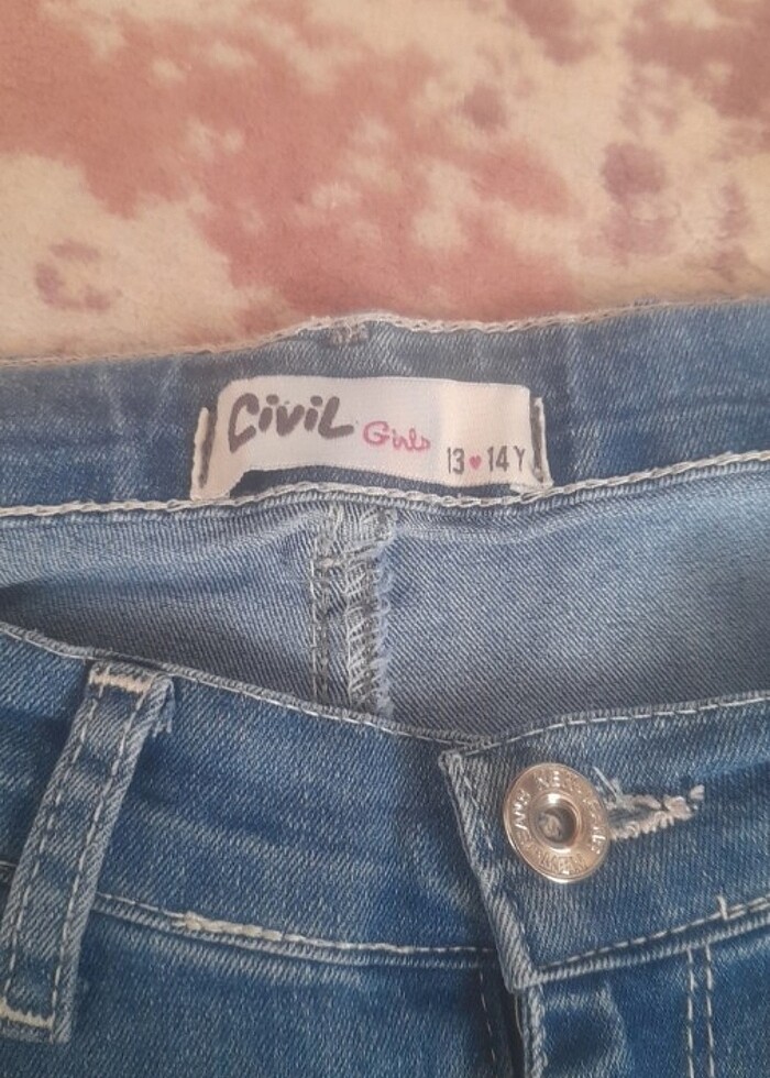 Kız çocuk kot pantolon - Görsel 3