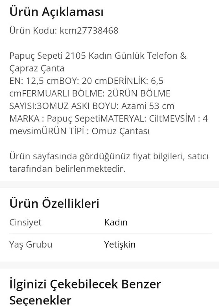 Kadın çapraz çanta siyah - Görsel 3