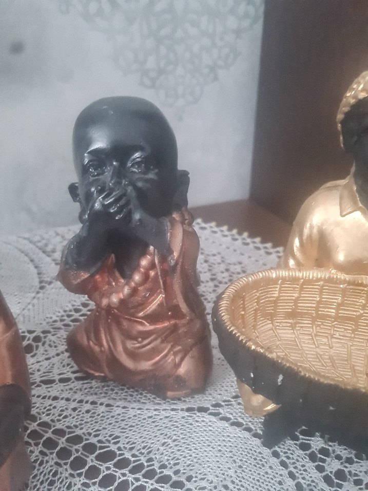 Kahverengi ve Altın Renkli Dekoratif Figürler - Görsel 3