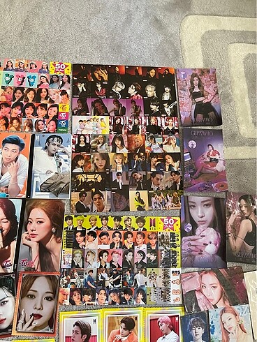  Beden Renk Kpop ürünleri dergileri posteri