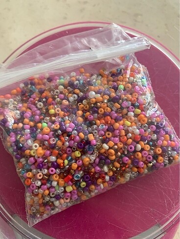 Karışık kum boncuk 2 mm
