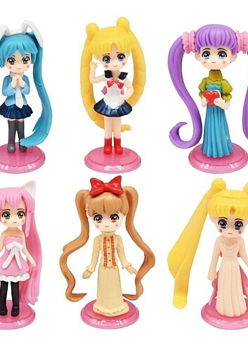  Beden çeşitli Renk Sailor moon anime figür