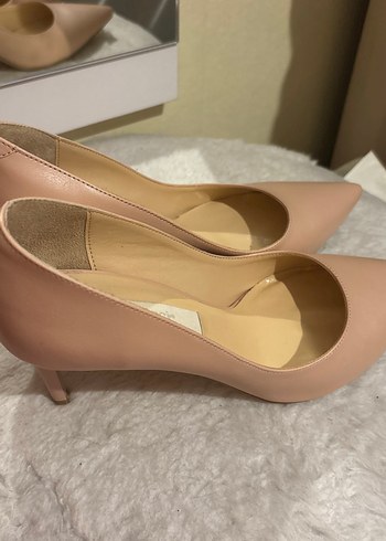 Bej Kadın Topuklu Ayakkabı - Görsel 4