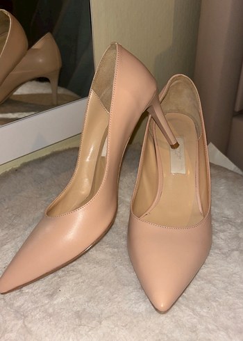 Bej Kadın Topuklu Ayakkabı - Görsel 2