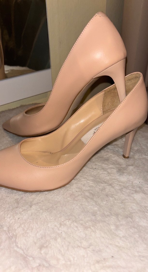 Bej Kadın Topuklu Ayakkabı - Görsel 3