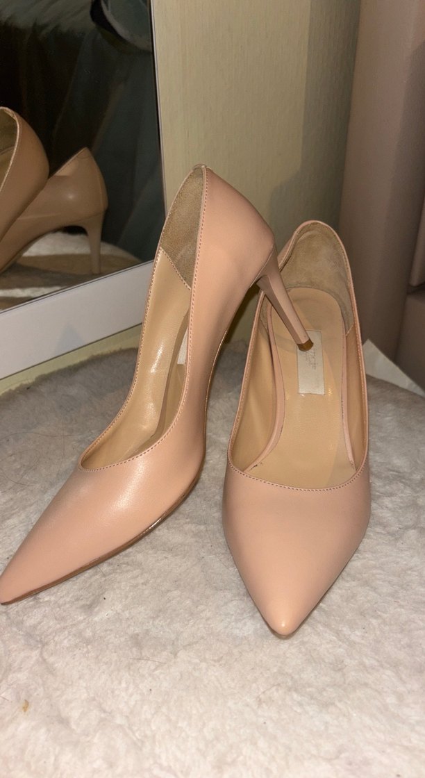Bej Kadın Topuklu Ayakkabı - Görsel 2