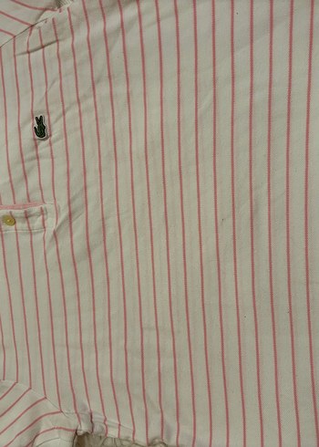 Kız Çocuk Pembe Çizgili Polo Tişört - Görsel 4