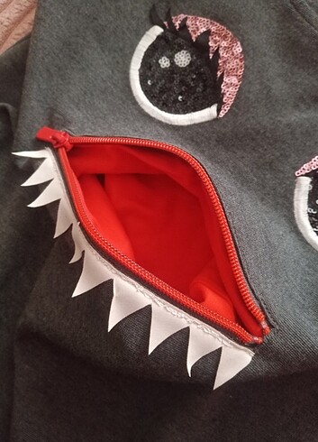 Kız çocuk elbise cepli,fermuarlı - Görsel 7