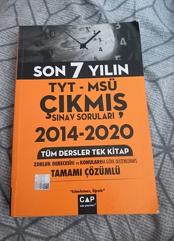  son 7 yılın tyt sınav soruları 2014-2020 kitabı