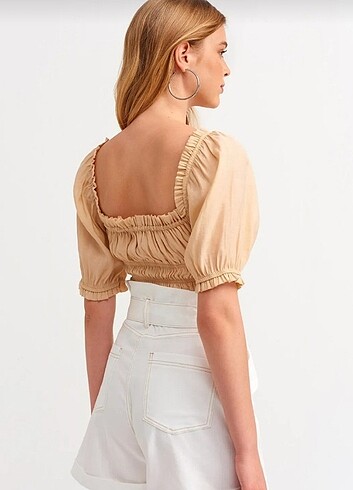 Bej crop - Görsel 2