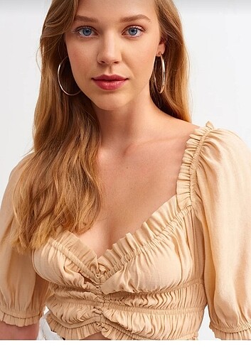 Bej crop - Görsel 4