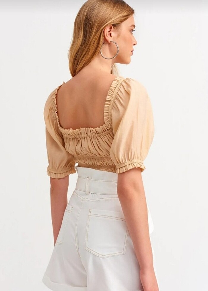 Bej crop - Görsel 2