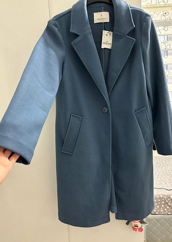 Stradivarius Bebek Mavisi Midi Kaban