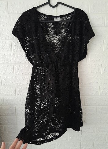 Siyah pareo elbise - Görsel 2