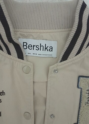 l Beden ten rengi Renk Bershka kolej ceket