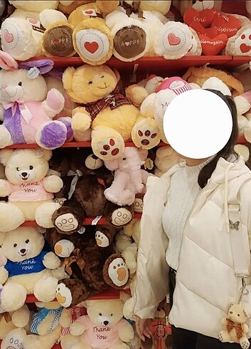 Defacto Ekru Deri şişme mont - Görsel 6