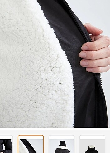 Defacto şişme içi kürklü mont - Görsel 8