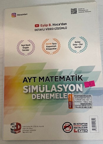 AYT Matematik Simülasyon Denemeleri 10'lu - Görsel 2