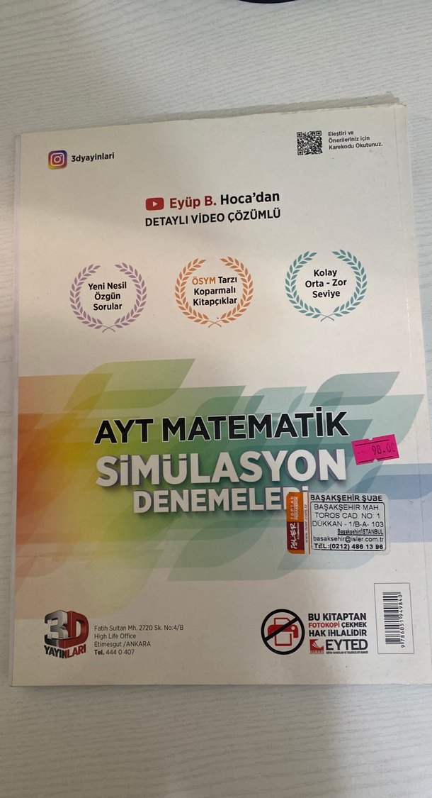 AYT Matematik Simülasyon Denemeleri 10'lu - Görsel 2