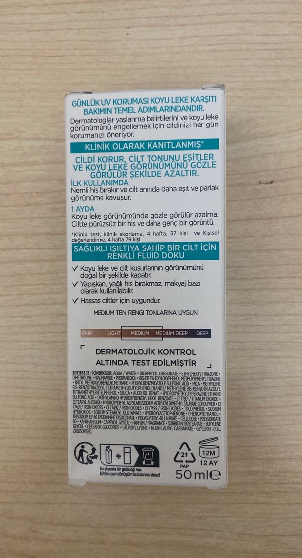 L'Oréal Bright Reveal SPF 50 Yüz Güneş Kremi - Görsel 2