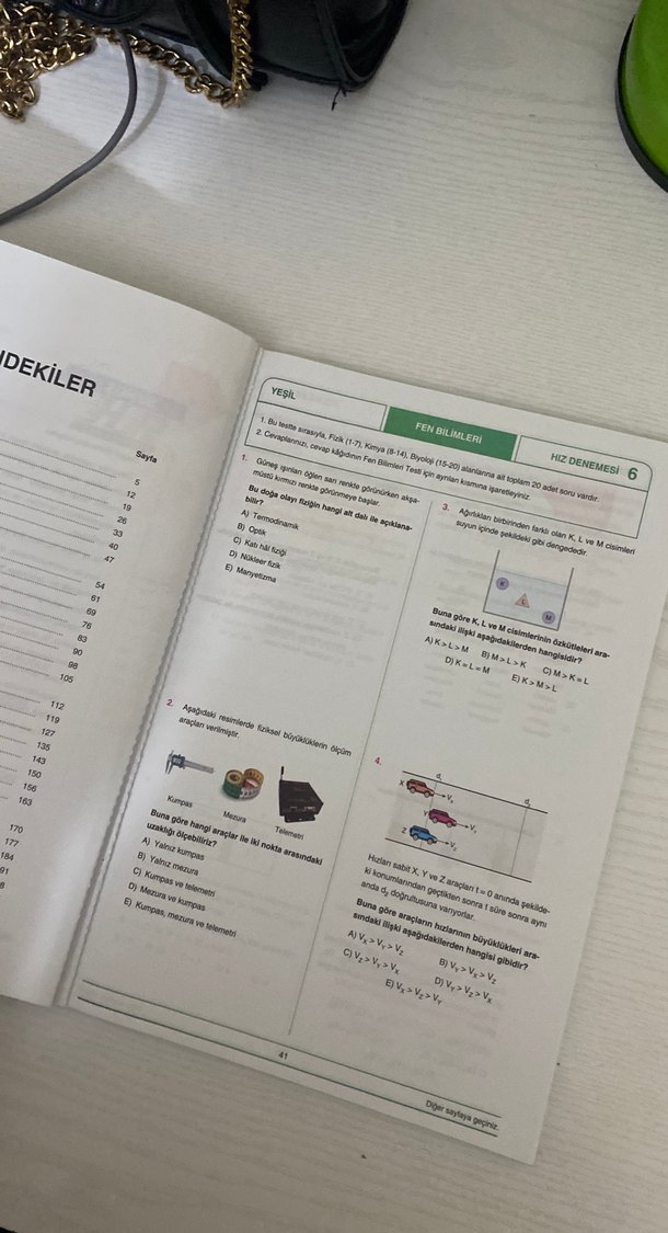 30x20 TYT Fen Bilimleri Denemeleri Kitabı - Görsel 3