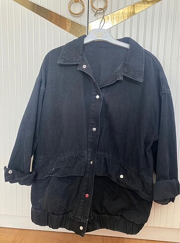 Oversize jean ceket