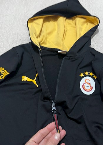 GS store Erkek Çocuk Sarı Kapüşonlu Fermuarlı Ceket - Görsel 2