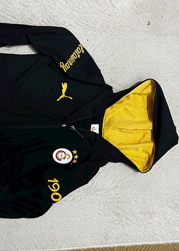 GS store Erkek Çocuk Sarı Kapüşonlu Fermuarlı Ceket - Görsel 5