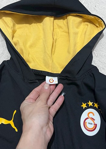 GS store Erkek Çocuk Sarı Kapüşonlu Fermuarlı Ceket - Görsel 4