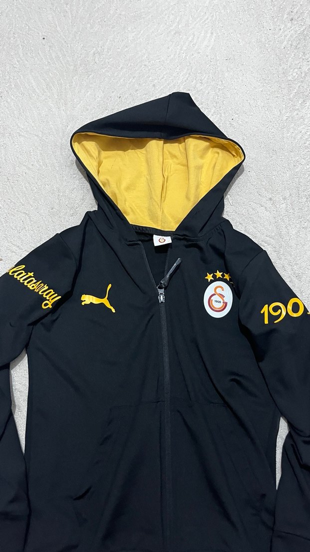 GS store Erkek Çocuk Sarı Kapüşonlu Fermuarlı Ceket - Görsel 3