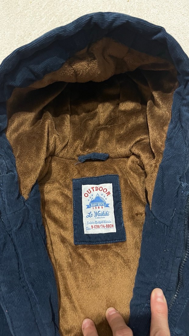 1 yaş Erkek Çocuk Lacivert Mont - Görsel 3