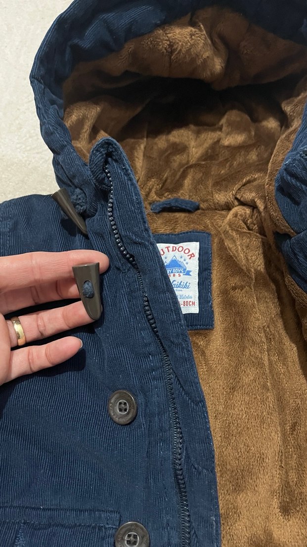 1 yaş Erkek Çocuk Lacivert Mont - Görsel 4