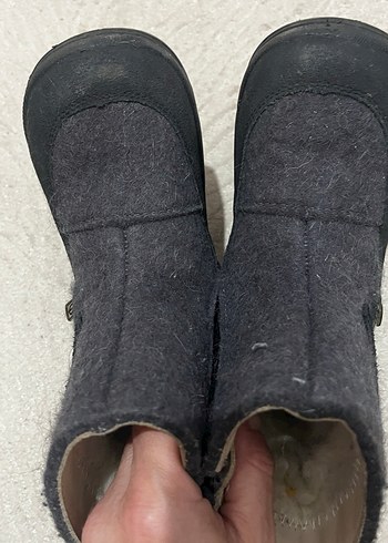 Gri Çocuk Kürklü Bot su geçirmez bot - Görsel 5