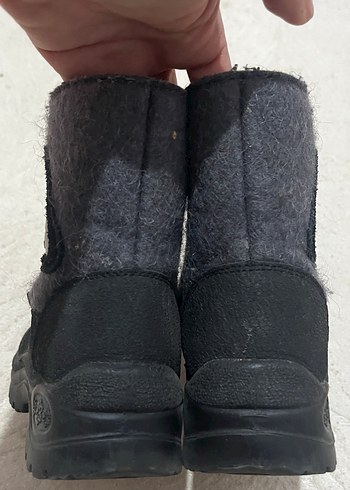 Gri Çocuk Kürklü Bot su geçirmez bot - Görsel 3