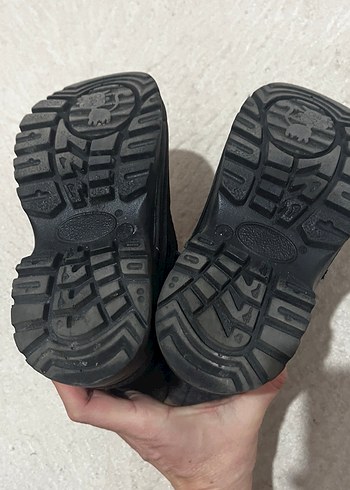 Gri Çocuk Kürklü Bot su geçirmez bot - Görsel 4