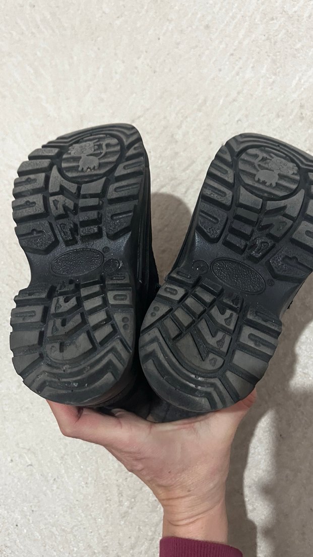 Gri Çocuk Kürklü Bot su geçirmez bot - Görsel 4