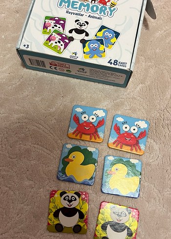 Hayvanlar Temalı 48 Parça Hafıza Kartları - Görsel 2