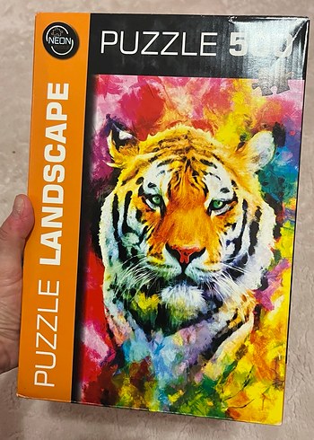 500 Parça Renkli Kaplan Puzzle - Görsel 3