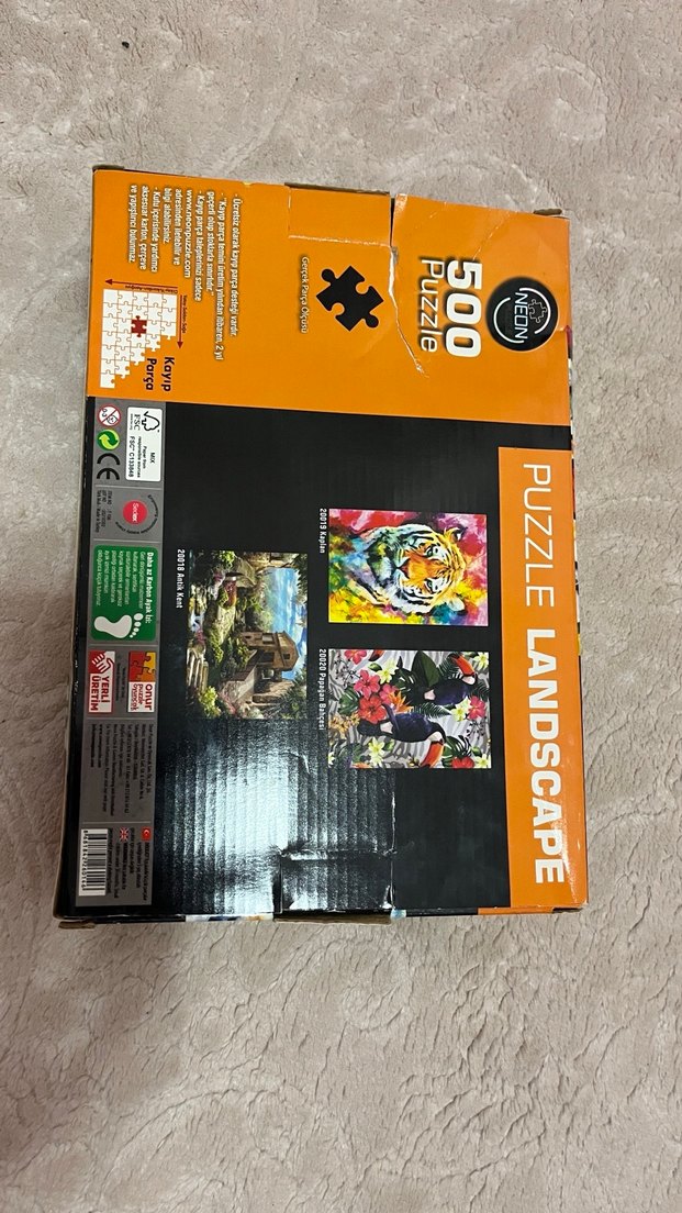 500 Parça Renkli Kaplan Puzzle - Görsel 4