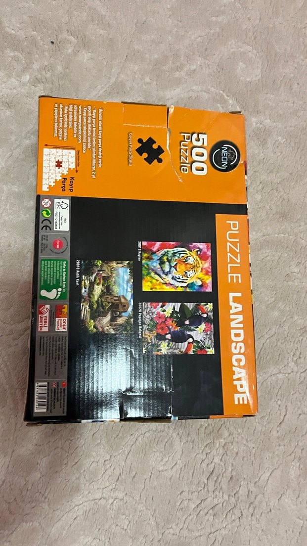 500 Parça Renkli Kaplan Puzzle - Görsel 2