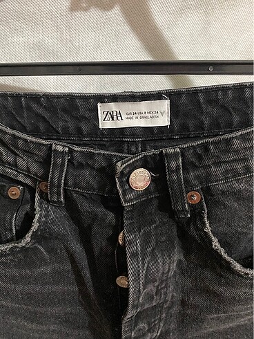 Zara Zara Yüksek Bel Denim Şort