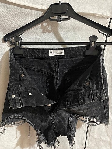 34 Beden Zara Yüksek Bel Denim Şort
