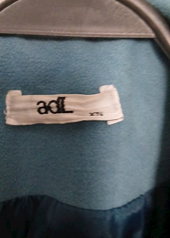 Düğmeli Mavi Midi Kadın Kaban - Görsel 2