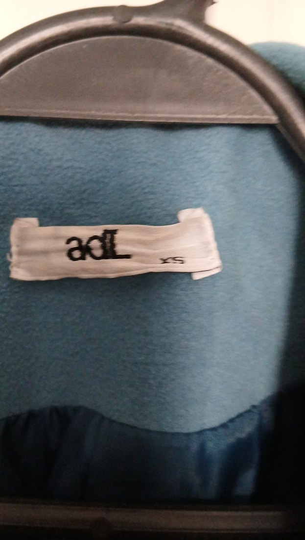 Düğmeli Mavi Midi Kadın Kaban - Görsel 2