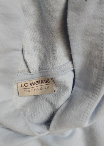 Düğmeli Bol Kesim Kız Kot Pantolon ve sweatshirt tk - Görsel 4