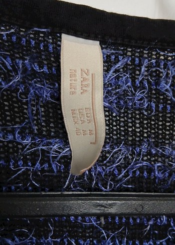 Mavi Kadın Triko Uzun Kollu Fermuarlı Ceket - Görsel 3