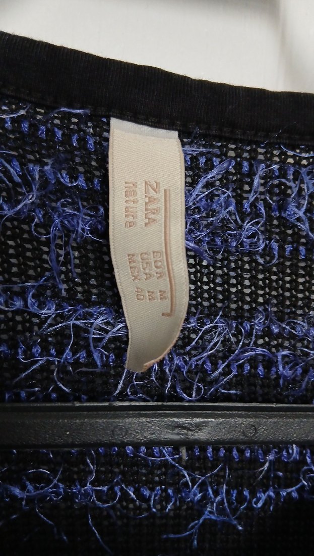 Mavi Kadın Triko Uzun Kollu Fermuarlı Ceket - Görsel 3