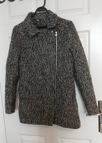 Gri Yün Midi Kaban - Görsel 3